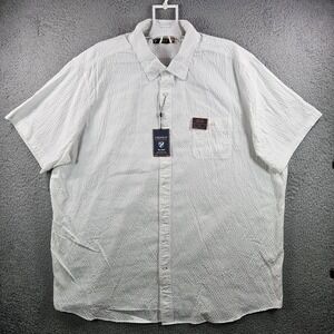 NEW Cremieux Performance Shirt Men‎ 4XT UPF 30+ Short Sleeve White